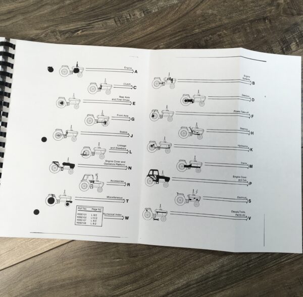 Case 1190 Tractor Parts Manual Catalog Book Exploded Views Names Numbers Case Ih - Image 2