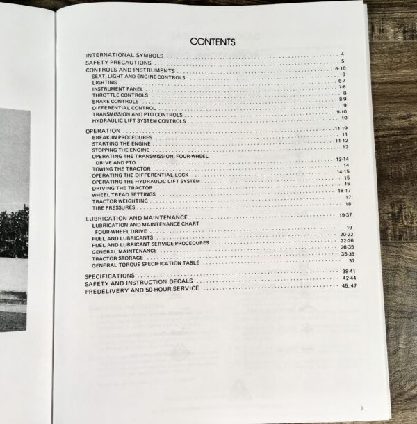 Ford 1200 Tractor Operators Manual Owners Book Maintenance Adjustments Lube - Image 2
