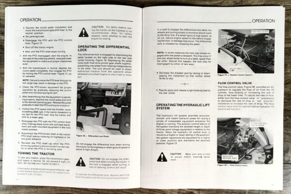 Ford 1200 Tractor Operators Manual Owners Book Maintenance Adjustments Lube - Image 4