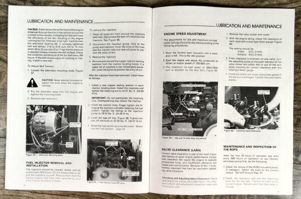 Ford 1200 Tractor Operators Manual Owners Book Maintenance Adjustments Lube - Image 5
