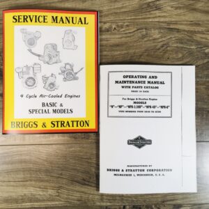 Briggs Stratton N Np Service Repair Owner Operator Operating Part Manual