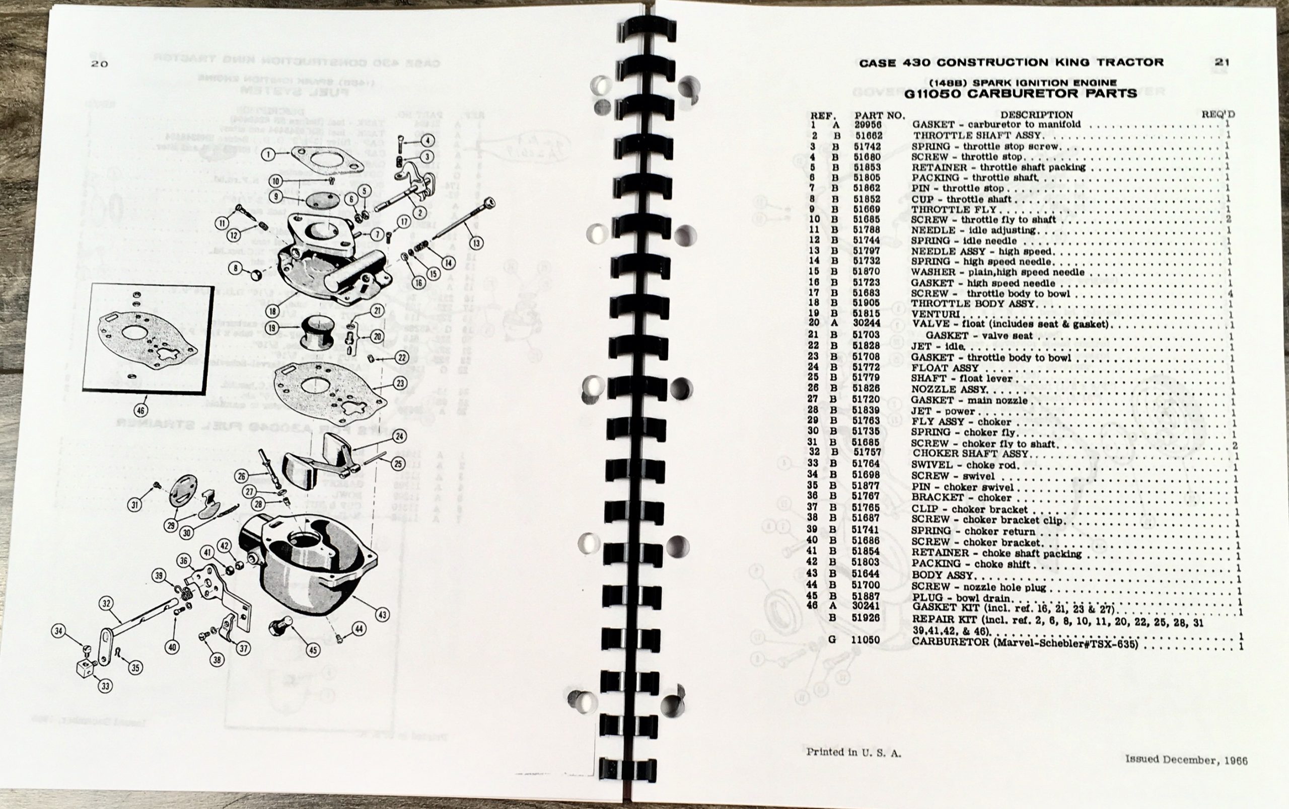 Case 430 Ck 430Ck Wheel Tractor Parts Manual Catalog Assembly Exploded Views - Image 5