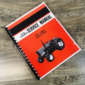 Allis Chalmers 160-6040 Tractor Service Repair Technical Shop Manual Overhaul