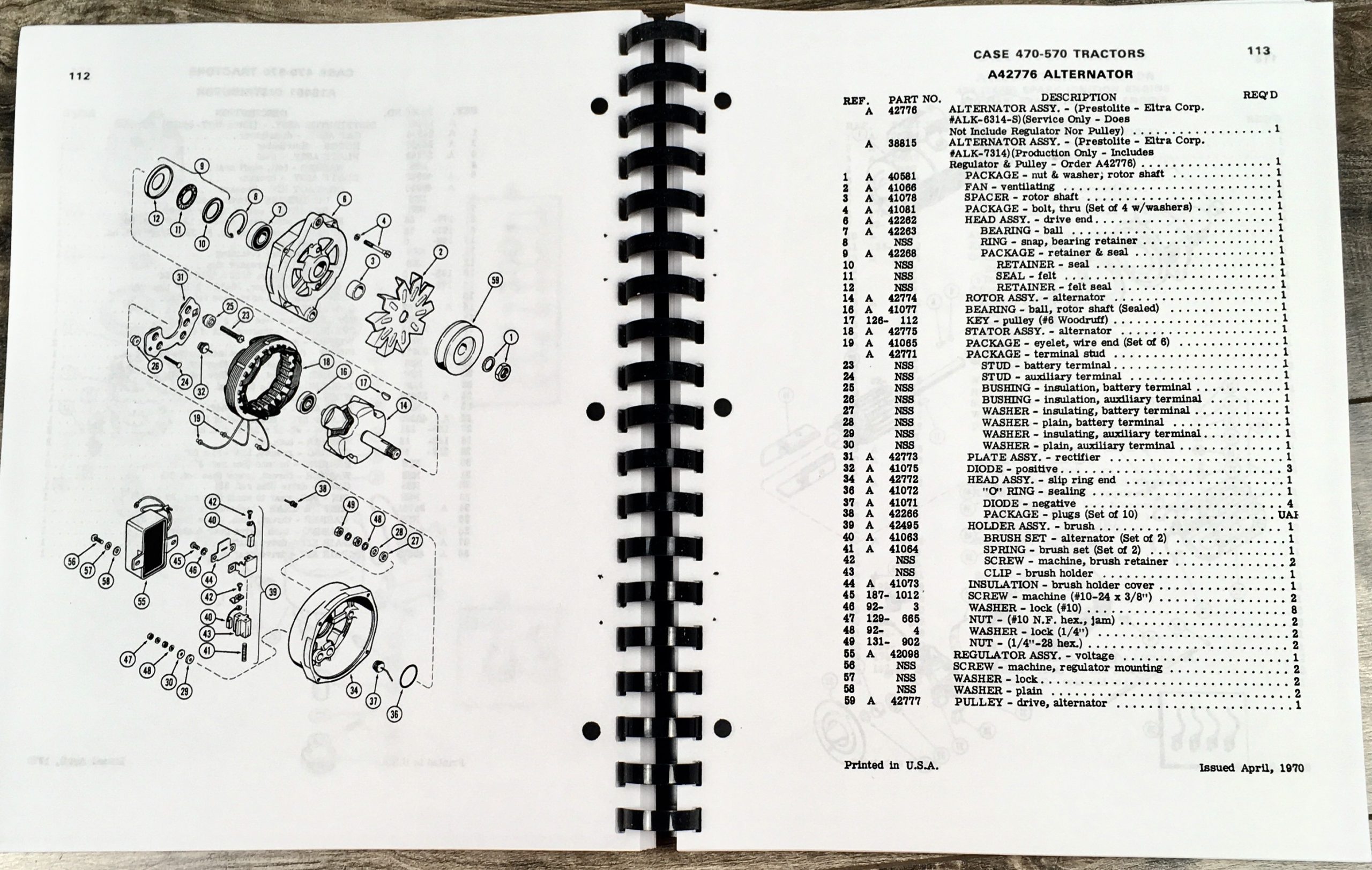 Case 470 570 Tractor Service Engine Parts Operators Manual 188D 188G 148G 159G - Image 9
