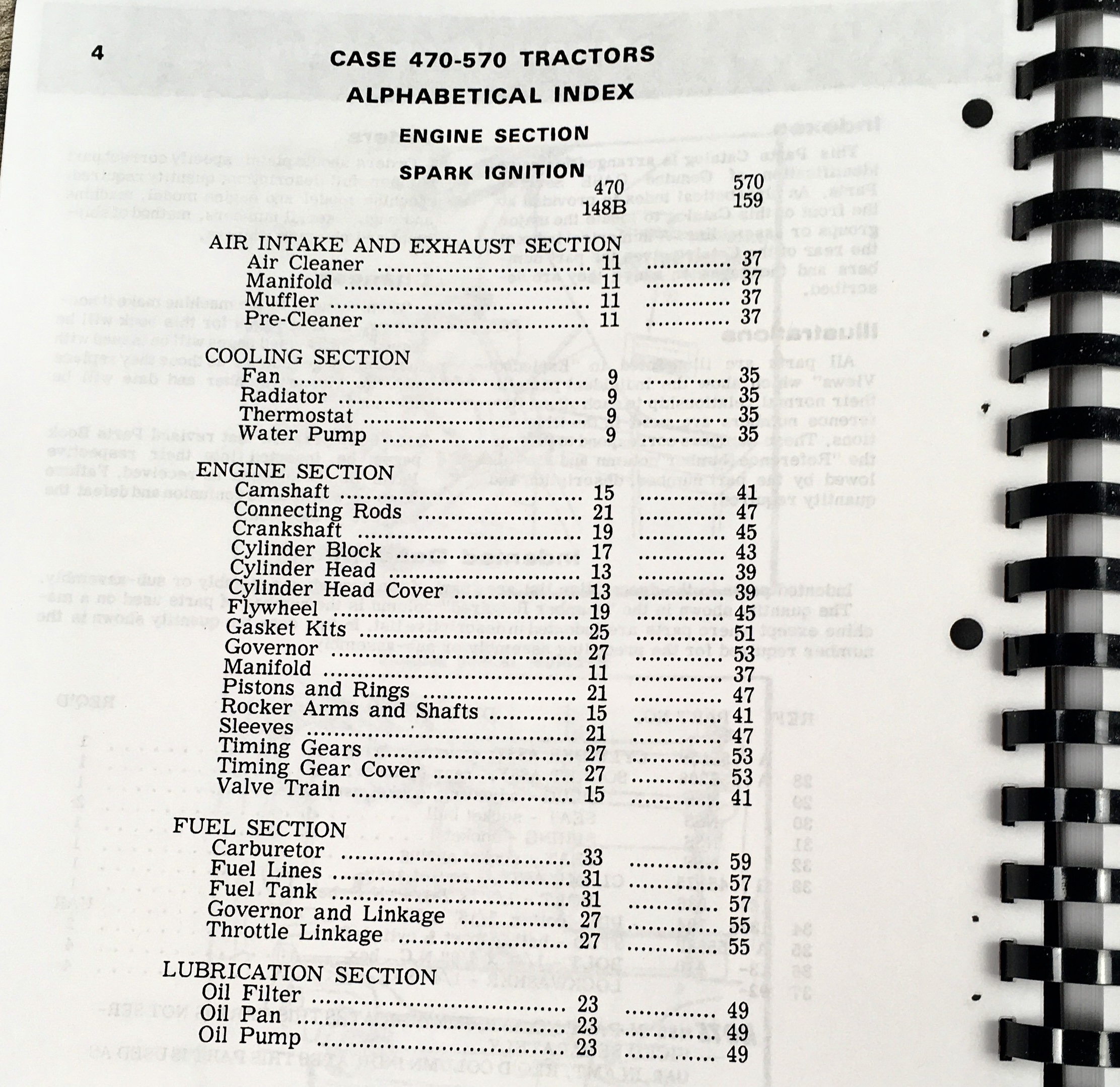 Case 470 570 Tractor Service Engine Parts Operators Manual 188D 188G 148G 159G - Image 6