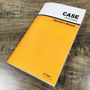 Ji Case 470 570 Tractor Owners Operators Manual Maintenance Controls