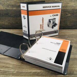 Case 1840 Uni-Loader Skid Steer Service Repair Manual Technical Shop Book Binder