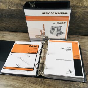 Case 1840 Uni-Loader Skid Steer Service Manual Parts Catalog Shop Book Set Tech