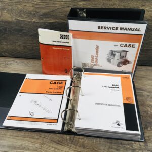 Case 1840 Uniloader Skid Steer Service Parts Operator Manual Shop Book Schematic