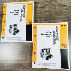 Case 1835C Uni-Loader Skid Steer Service Repair Shop Manual Technical Book New
