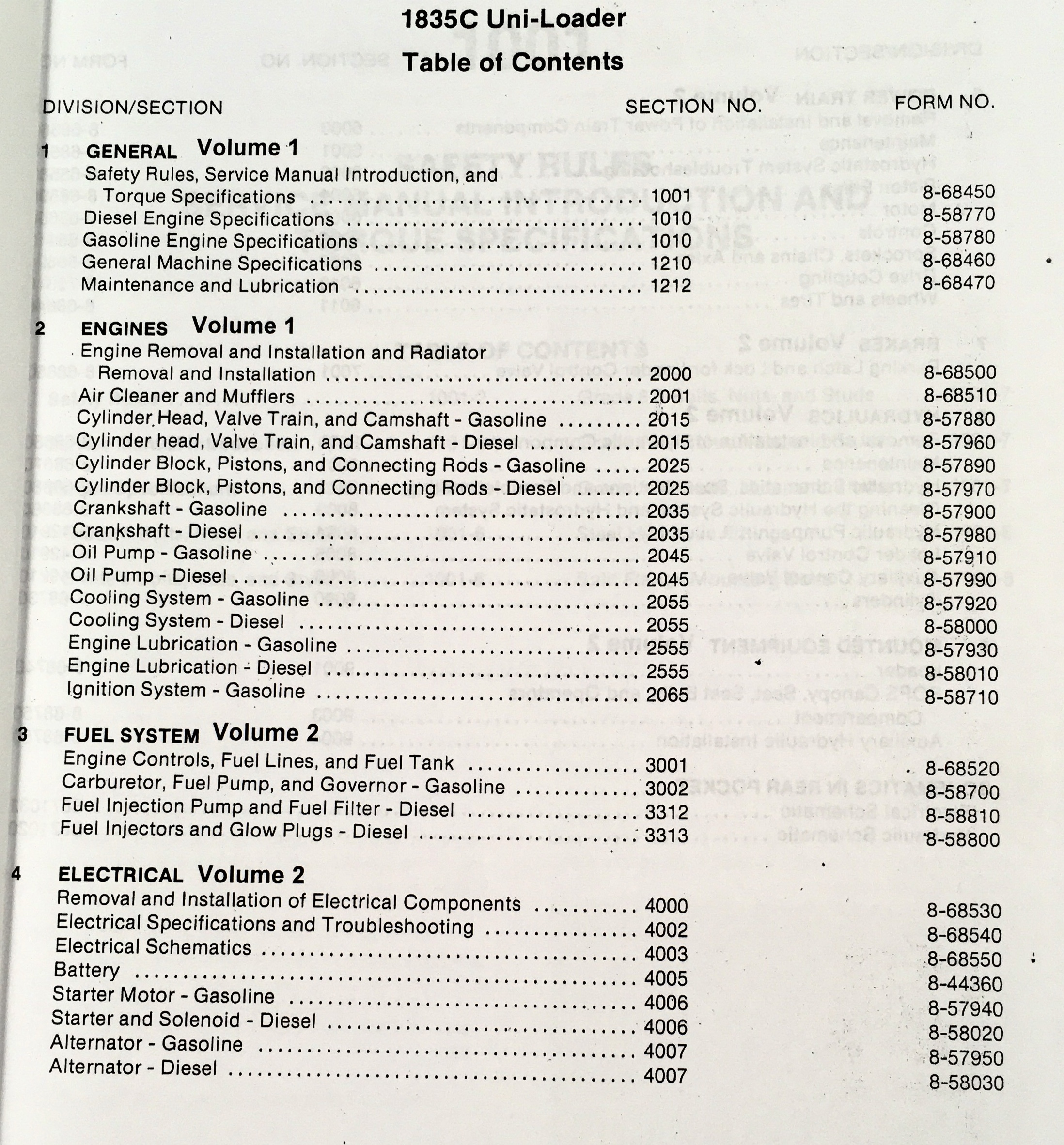 Case 1835C Uni-Loader Skid Steer Service Repair Shop Manual Technical Book New - Image 2