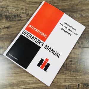 International Farmall 766 966 1066 1466 Tractor Owners Operators Manual Maintain
