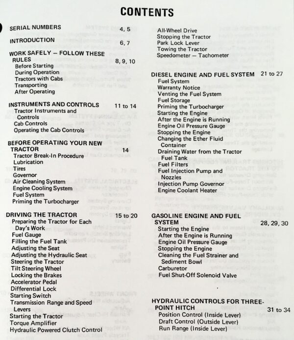 International 766 966 1066 1466 Tractor Service Operators Parts Manual Catalog - Image 10