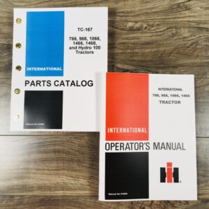 International Farmall 766 966 1066 1466 Tractor Operators Manual Parts Catalog