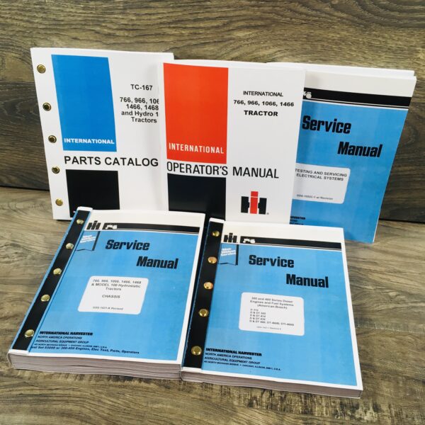 International 766 966 1066 1466 Tractor Service Operators Parts Manual Catalog