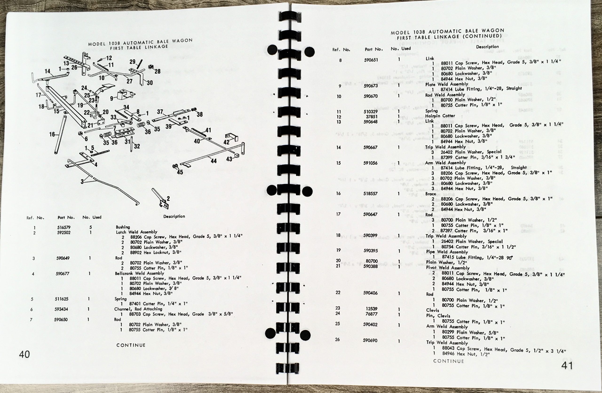 New Holland 1038 Automatic Bale Wagon Parts Operators Manual Set Catalog Owners - Image 11