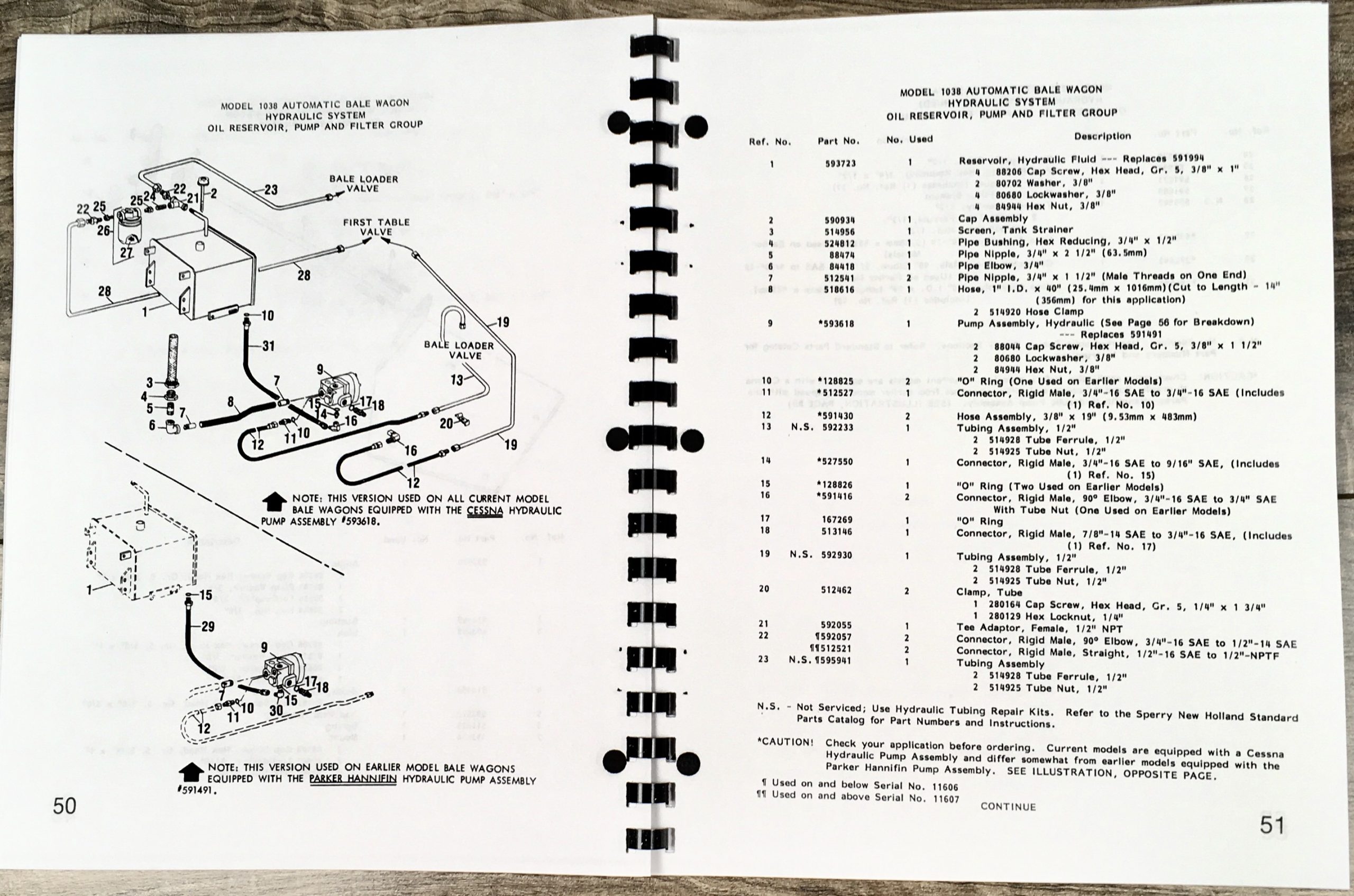 New Holland 1038 Automatic Bale Wagon Parts Operators Manual Set Catalog Owners - Image 10