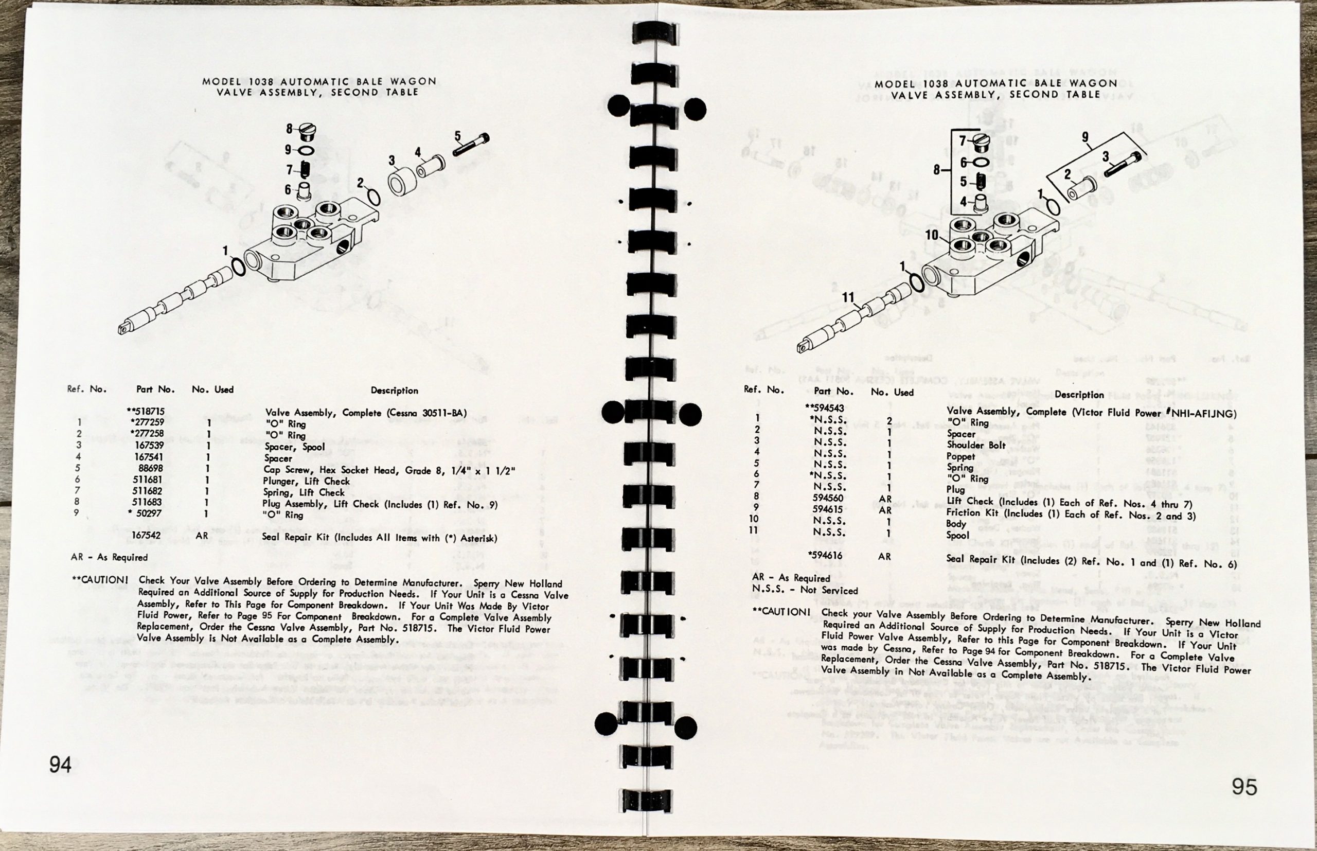 New Holland 1038 Automatic Bale Wagon Parts Operators Manual Set Catalog Owners - Image 8