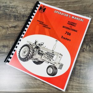 Farmall International 706 Tractor Operators Owners Manual Gas Diesel Lp Sn-37237