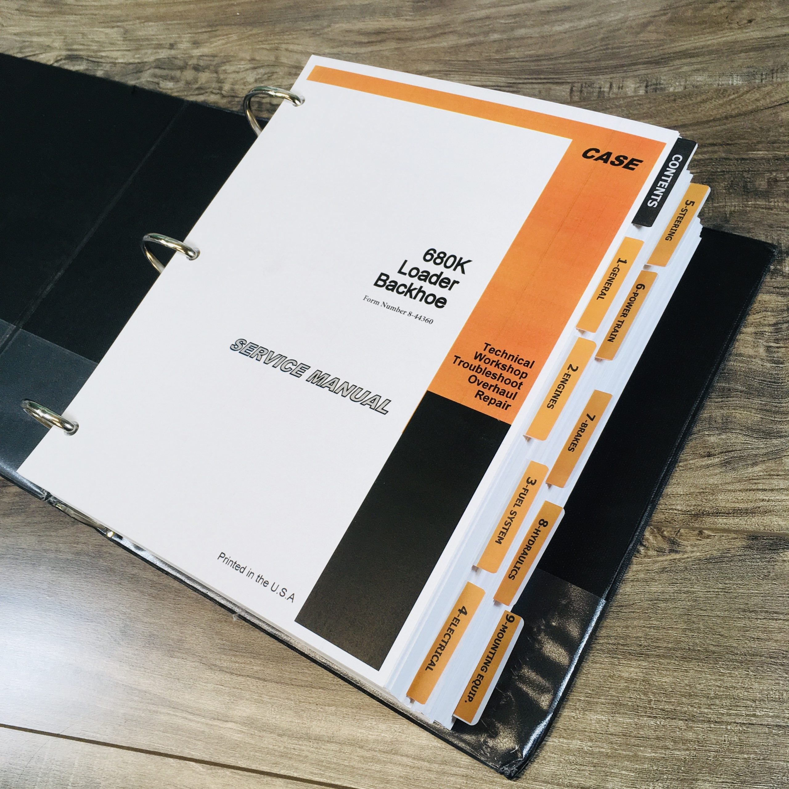 Case 680K Tractor Loader Backhoe Service Manual Parts Catalog Shop Book Set - Image 2