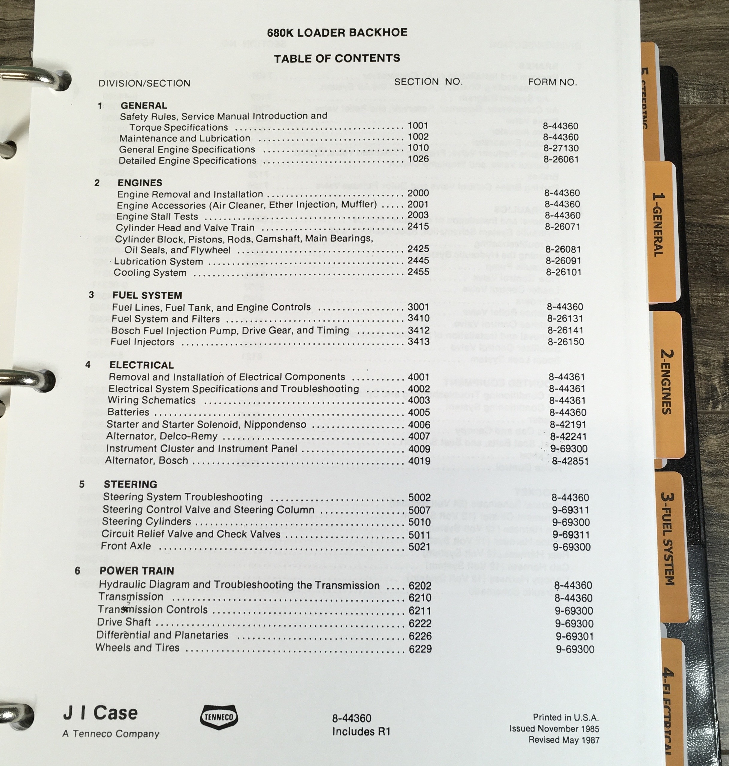 Case 680K Tractor Loader Backhoe Service Manual Parts Catalog Shop Book Set - Image 3