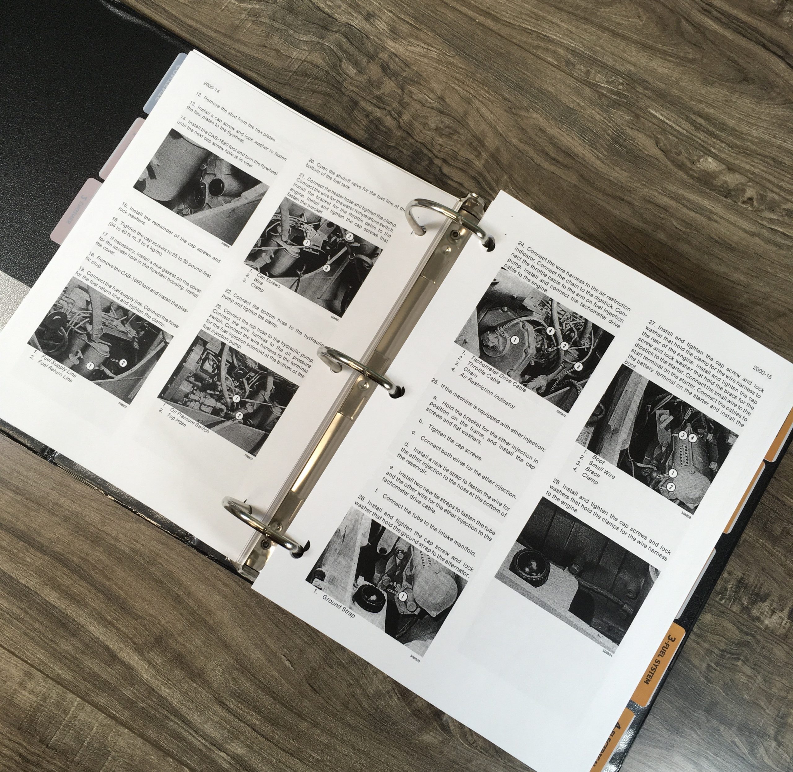 Case 680K Tractor Loader Backhoe Service Manual Parts Catalog Shop Book Set - Image 9