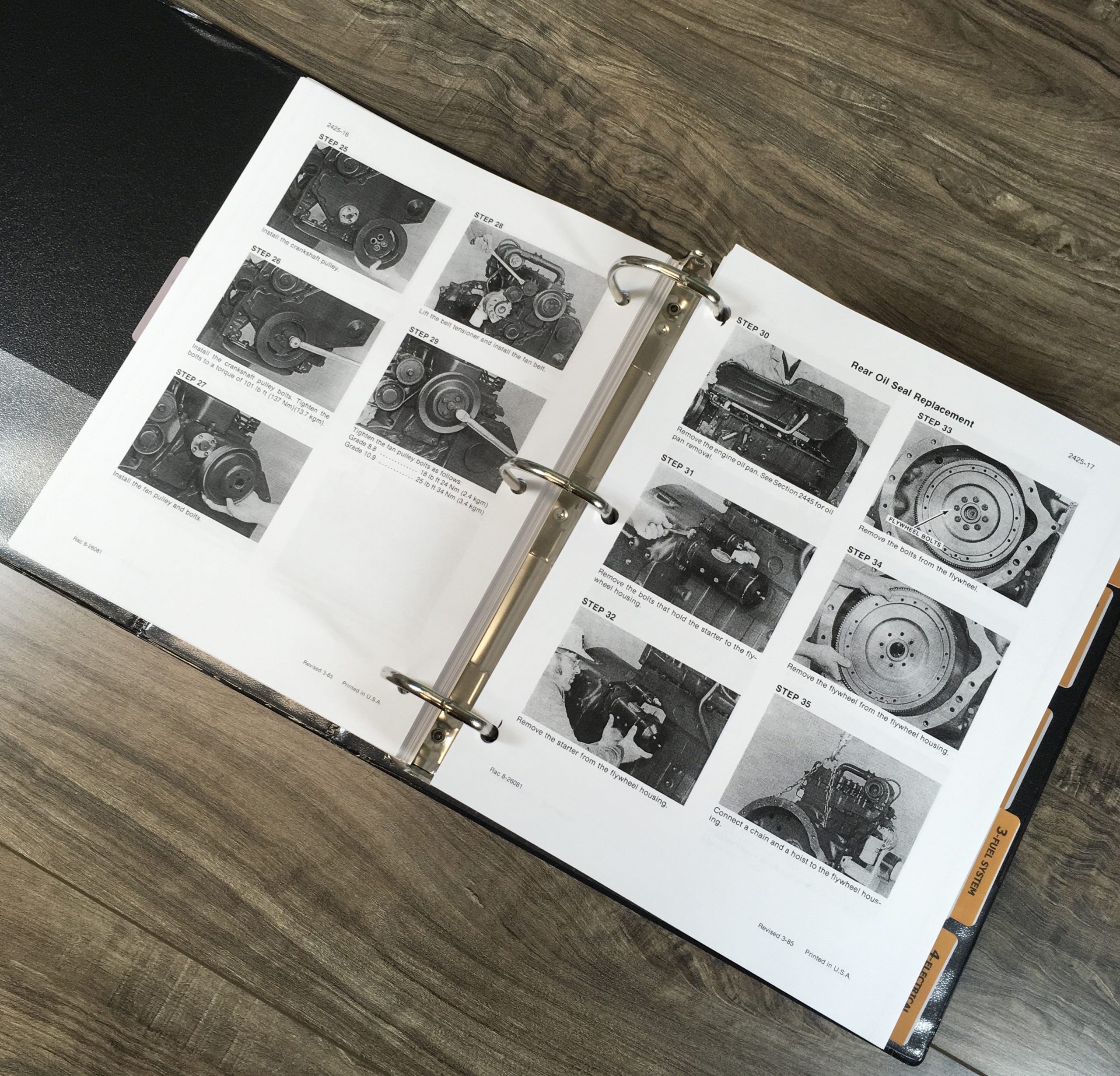 Case 680K Tractor Loader Backhoe Service Manual Parts Catalog Shop Book Set - Image 11