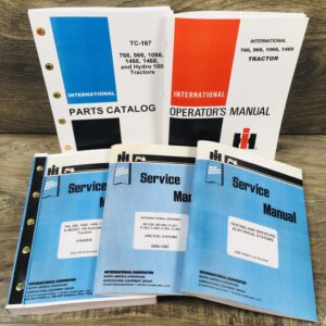International 766 Gas Tractor Service Parts Operators Shop Manuals Engine Oh Set