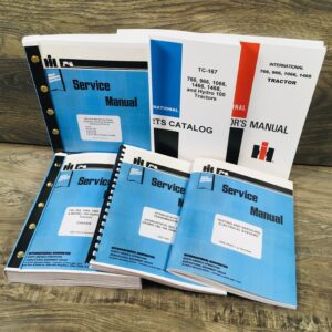 International 966 1066 Hydrostatic Tractor Service Parts Operators Manual Set Oh