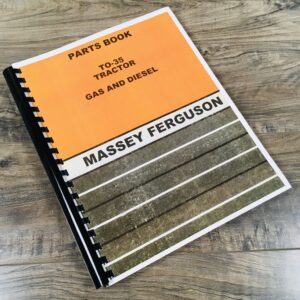 Massey Ferguson To-35 Tractor Parts Catalog Manual Book Exploded View Assembly