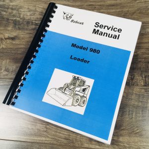 Bobcat 980 Skidsteer Loader Service Repair Manual Technical Shop Book Ovrhl
