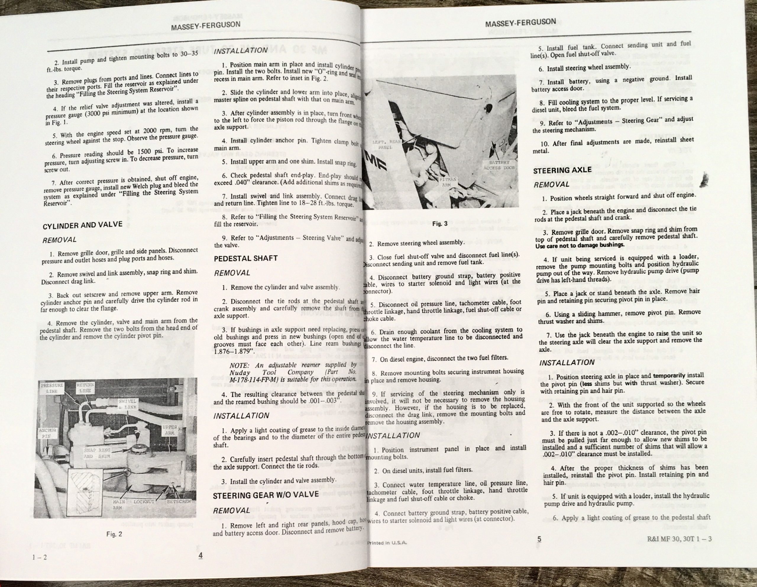 Massey Ferguson Mf 30 30T Tractor Backhoe Loader Service Repair Workshop Manual - Image 6