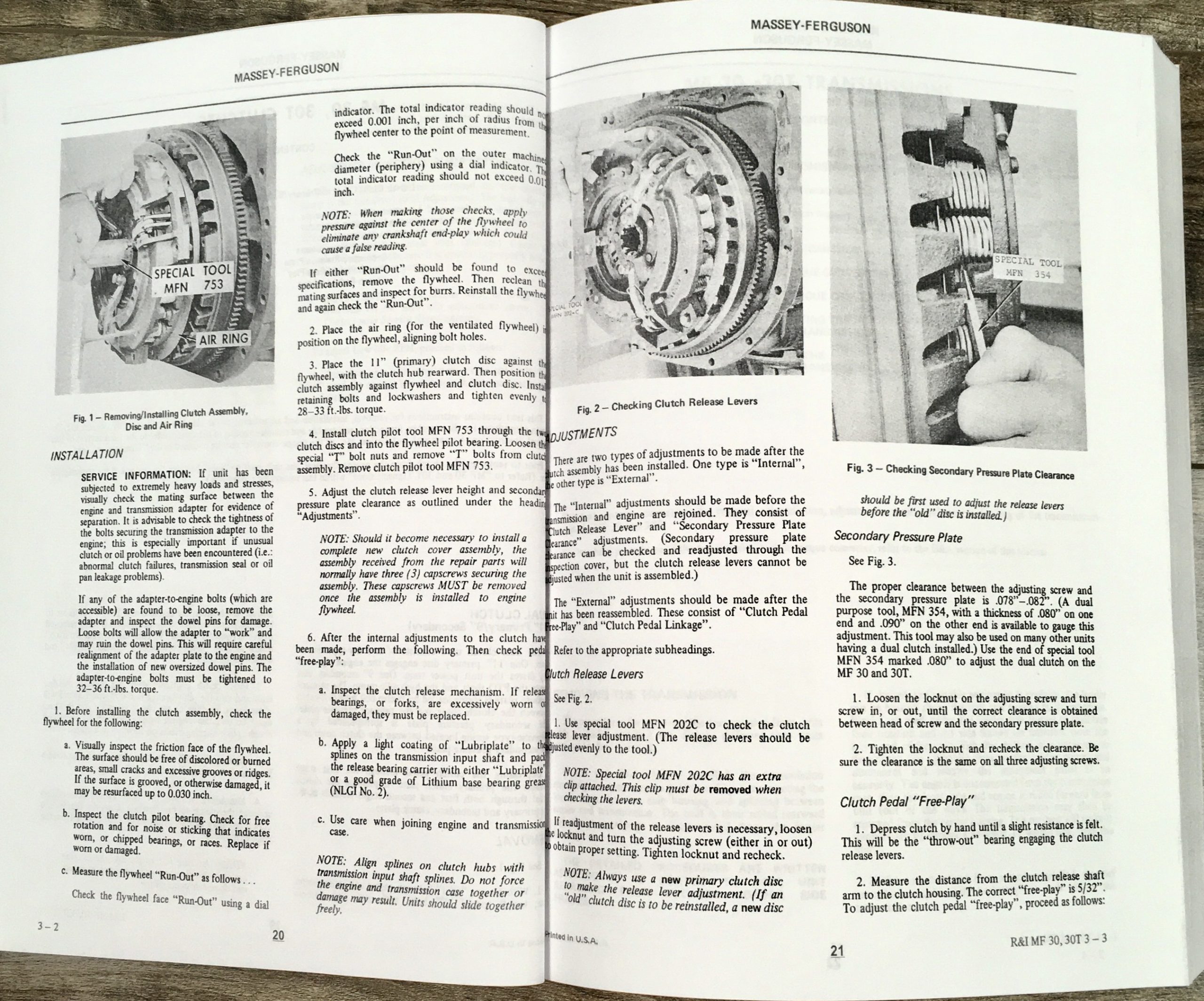Massey Ferguson Mf 30 30T Tractor Backhoe Loader Service Repair Workshop Manual - Image 5