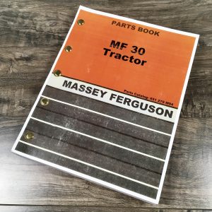 Massey Ferguson Mf 30 Industrial & Turf Tractor Parts Catalog Manual 1970-1976