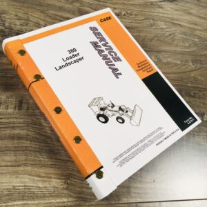 Case 380-Ck 380Ll Loader Landscaper Tractor Backhoe Service Repair Manual Shop