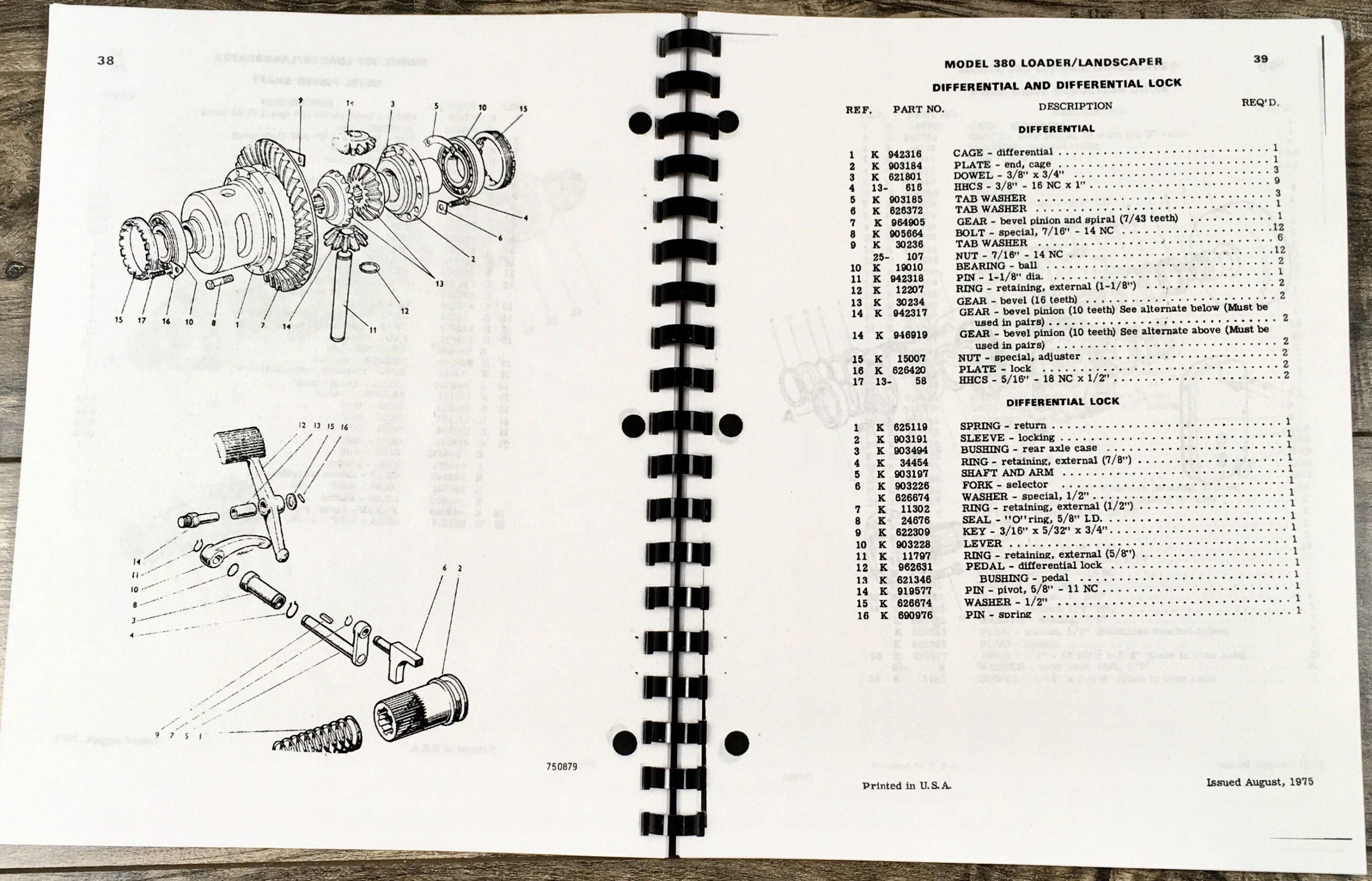 Case 380 380Ll Loader Landscaper Tractor Backhoe Operators Parts Service Manual - Image 13