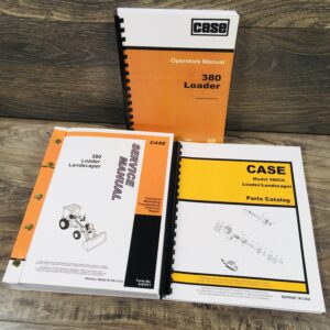 Case 380 380Ll Loader Landscaper Tractor Backhoe Operators Parts Service Manual