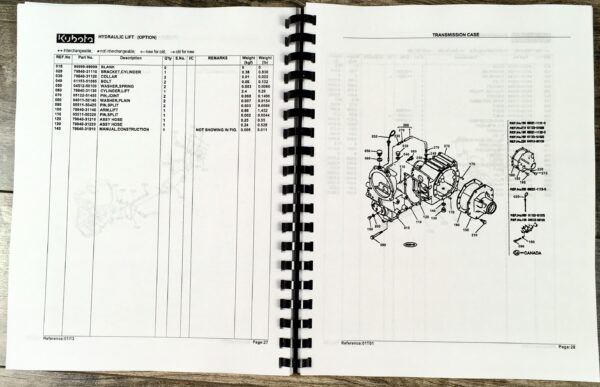 Kubota G6200H Tractor Parts Assembly Manual Catalog Exploded Views Numbers - Image 4