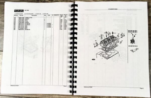 Kubota G6200H Tractor Parts Assembly Manual Catalog Exploded Views Numbers - Image 5