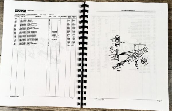 Kubota G6200H Tractor Parts Assembly Manual Catalog Exploded Views Numbers - Image 6
