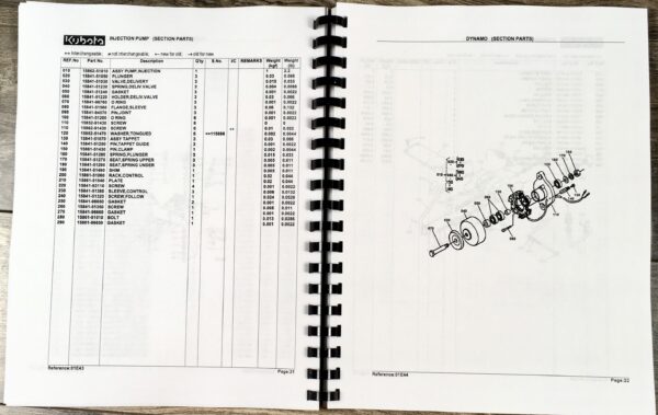 Kubota G6200H Tractor Parts Assembly Manual Catalog Exploded Views Numbers - Image 7