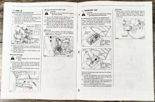 Kubota G4200H Tractor Operators Owners Manual Parts Catalog Set - Image 8