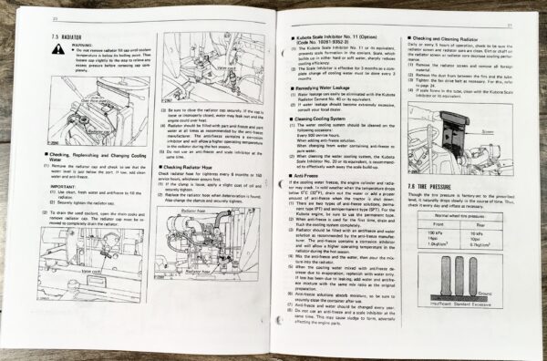 Kubota G4200H Tractor Operators Owners Manual Parts Catalog Set - Image 6