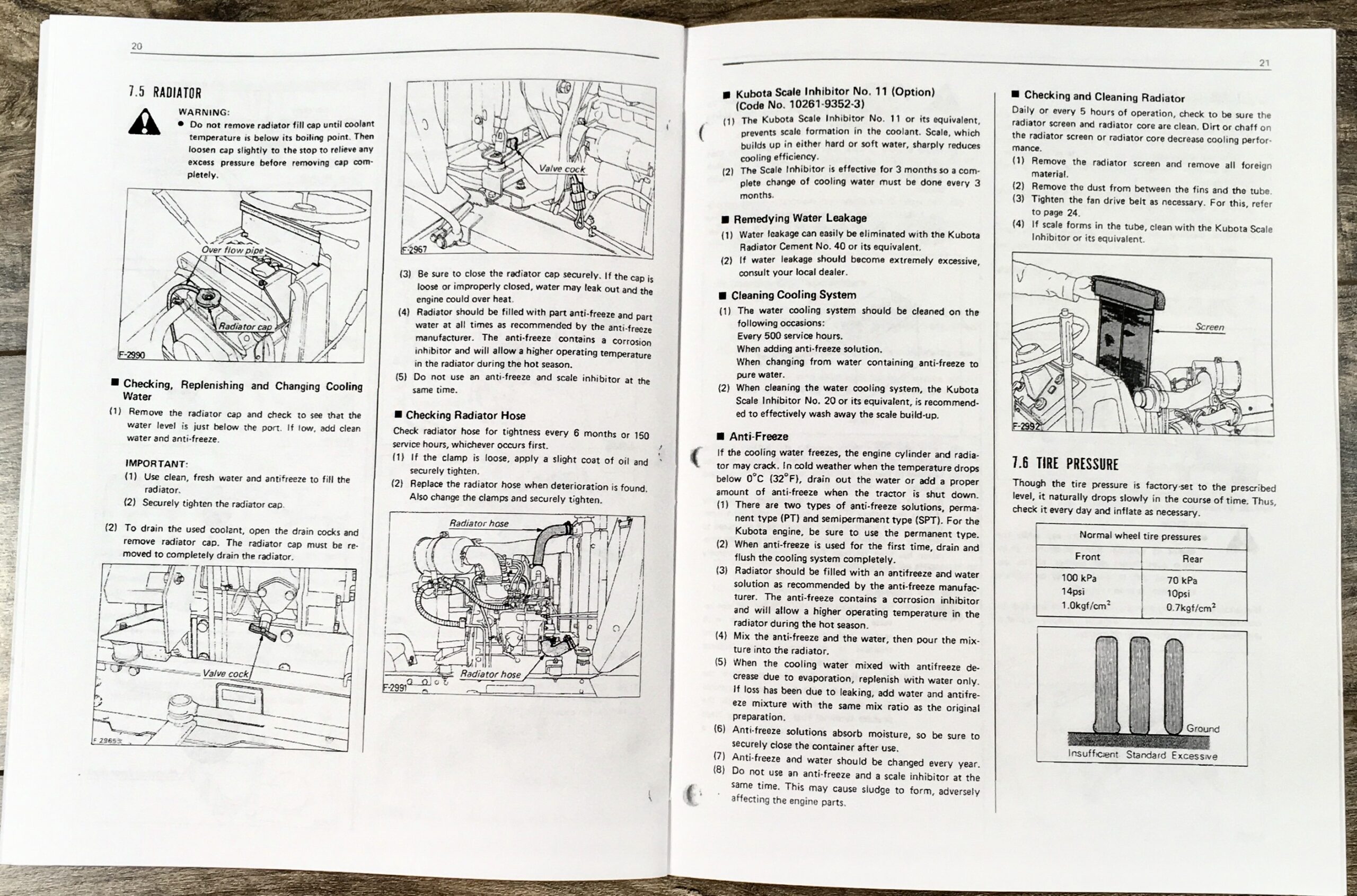 Peaceful Creek Reproduction Operators Manual For Kubota M4000 Tractor - Diesel Maintenance & Lube