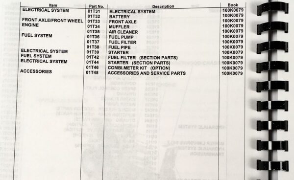 Kubota G6200H Tractor Operators Owners Manual Parts Catalog Set - Image 4