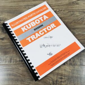 Kubota G5200H Tractor Parts Assembly Manual Catalog Exploded Views Numbers Book