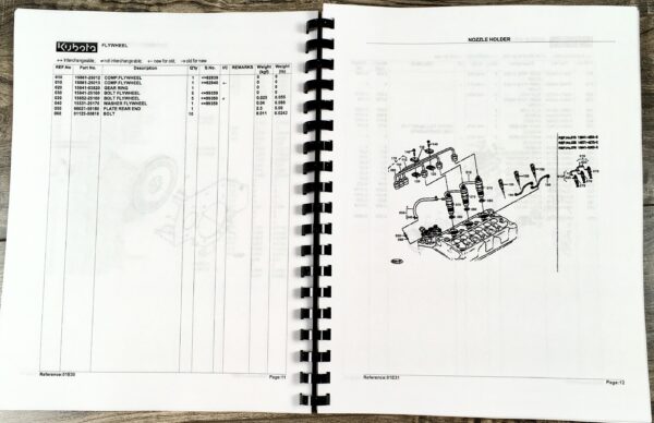 Kubota G5200H Tractor Parts Assembly Manual Catalog Exploded Views Numbers Book - Image 5