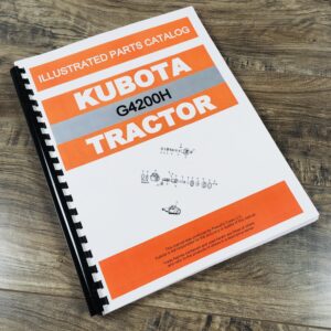 Kubota G4200H Tractor Parts Assembly Manual Catalog Exploded Views Numbers