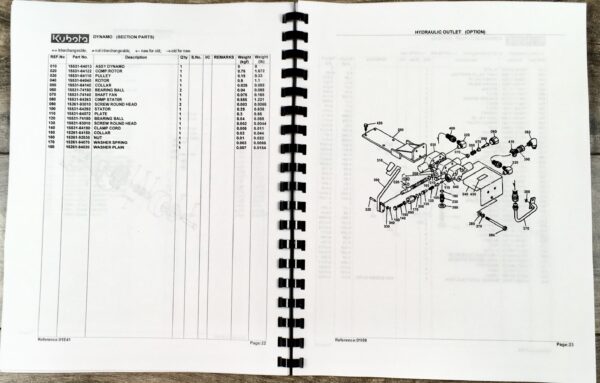 Kubota G4200H Tractor Operators Owners Manual Parts Catalog Set - Image 9