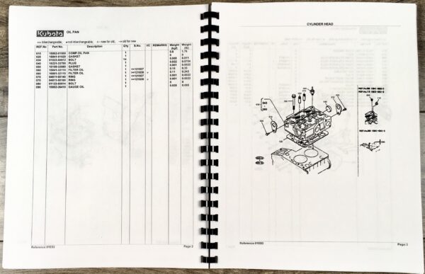 Kubota G4200H Tractor Operators Owners Manual Parts Catalog Set - Image 5